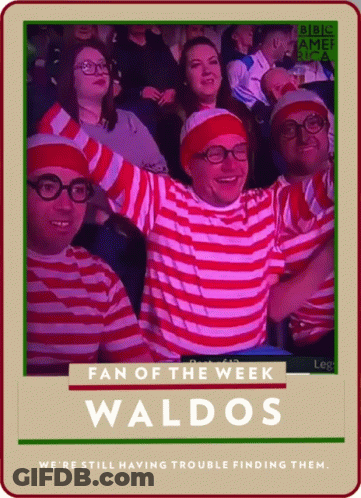 A Fan Of The Week Poster For Waldo 'S Fans GIF