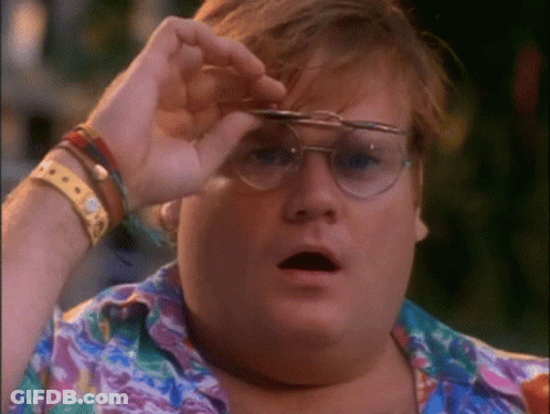 A Fat Man Wearing Glasses And A Colorful Shirt GIF