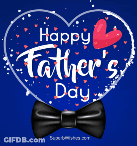 A Father 'S Day Greeting Card With A Bow Tie GIF
