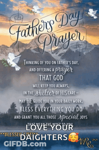 A Father 'S Day Greeting Card With A Prayer GIF