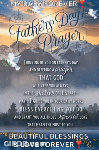 A Father 'S Day Greeting Card With A Prayer GIF