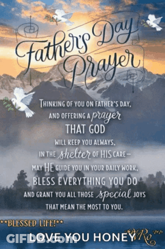 A Father 'S Day Greeting Card With A Prayer GIF