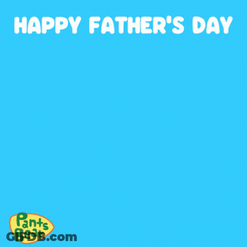 A Father 'S Day Greeting Card With Two Bears And The Words Happy Father 'S Day GIF