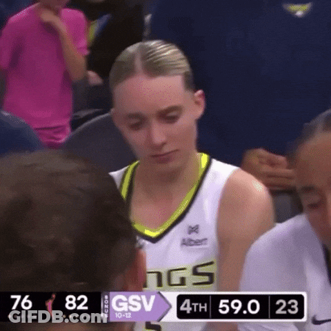 A Female Basketball Player Wearing A Gsv Jersey GIF