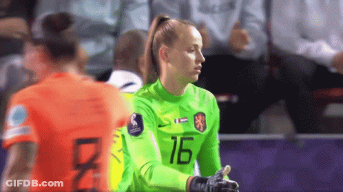 A Female Soccer Player Wearing A Number 16 Jersey GIF