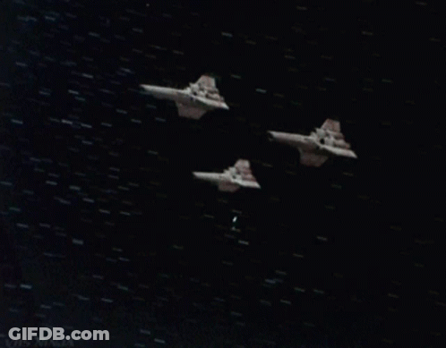 Planes Flying In Night Sky Virtualia Text GIF