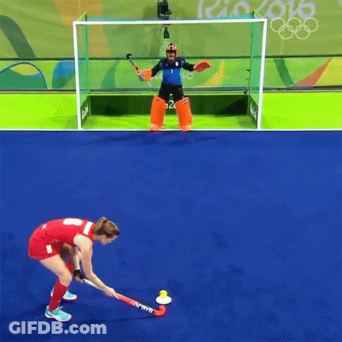 A Field Hockey Game Is Being Played At The Rio 2016 Olympic Games GIF