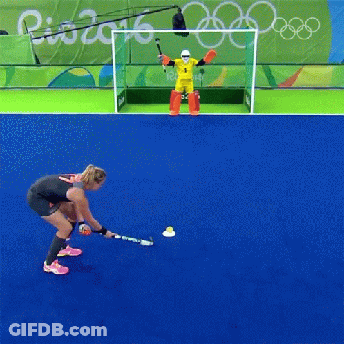 A Field Hockey Game Is Underway At The Rio 2016 Olympic Games GIF