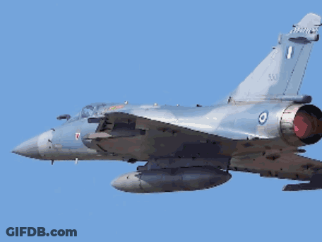 Fighter Jet With Number 550 Flying GIF