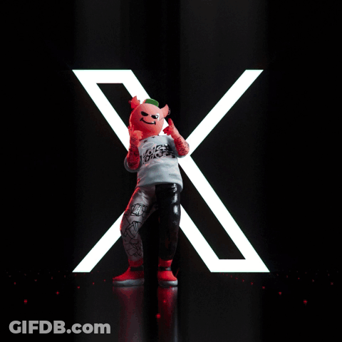 A Figurine Of A Pig Wearing A T-Shirt That Says " Fuck Tokyo " GIF