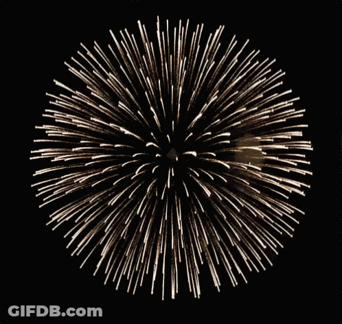 A Fireworks Display In The Shape Of A Sphere GIF