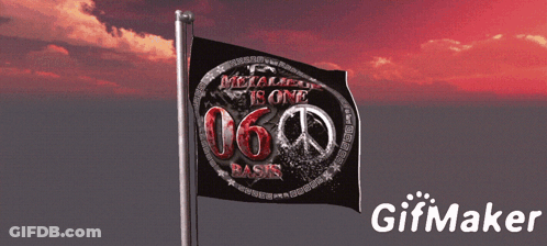 A Flag That Says Metalur Is One 060 Basin GIF