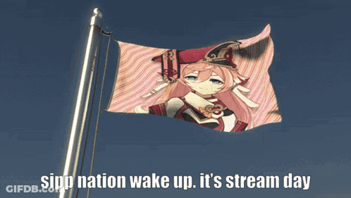 A Flag That Says Sipp Nation Wake Up It 'S Stream Day On It GIF
