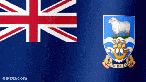 A Flag With A Coat Of Arms And The Words Desire The Right On It GIF