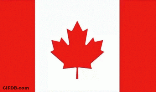 A Flag With A Maple Leaf Between The British Flag And The Australian Flag GIF