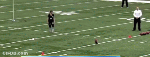 A Football Field With The Number 40 On The Sidelines GIF