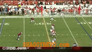 A Football Game Between Arizona St And Usc Is Being Shown On Shaggybet.com GIF