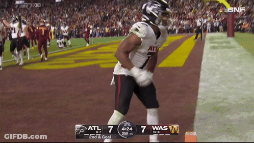 A Football Game Between The Atl And The Was GIF