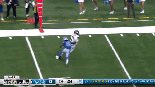 A Football Game Between The Jaguars And Detroit Lions GIF