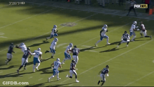 A Football Game Is Being Broadcast On Espn GIF
