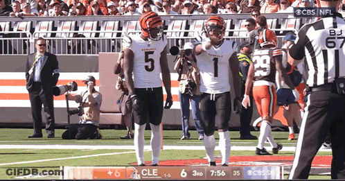A Football Game Is Being Broadcasted On Cbs GIF