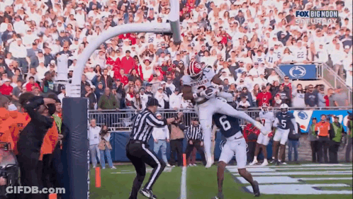 A Football Game Is Being Broadcasted On Fox Big Noon Saturday GIF