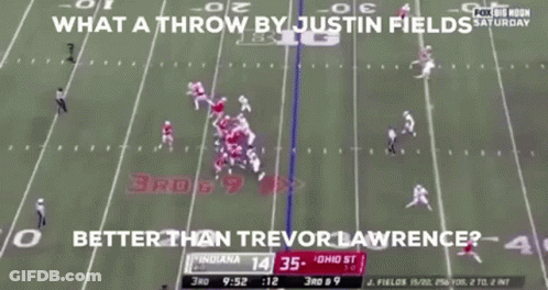 A Football Game Is Being Played Between Indiana And Ohio St. GIF