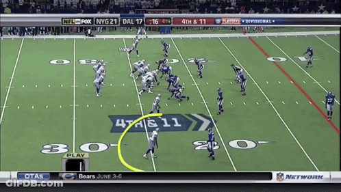 A Football Game Is Being Played Between The Bears And The Dallas Cowboys GIF
