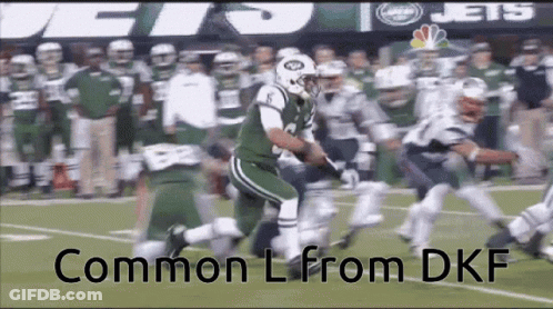 A Football Game Is Being Played Between The New York Jets And The Patriots GIF