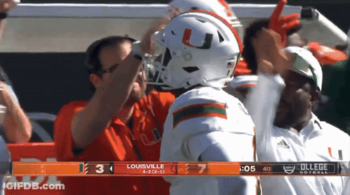 A Football Game Is Being Played In Louisville GIF