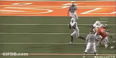 A Football Game Is Being Played On A Field With Vanillacts Written On The Bottom GIF