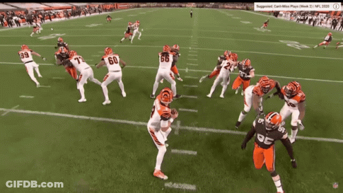 A Football Game Is Being Played On A Screen That Says Suggested Can N't Miss Plays Week 21 Nfl 2020 GIF