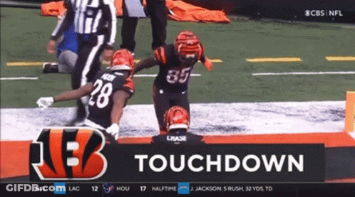 A Football Game Is Being Played On Cbs GIF