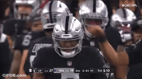 A Football Game Is Being Played On Cbs Nfl GIF