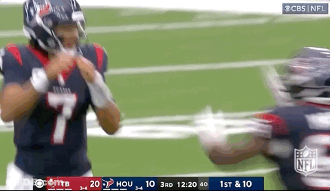 A Football Game Is Being Played On Cbs Nfl GIF