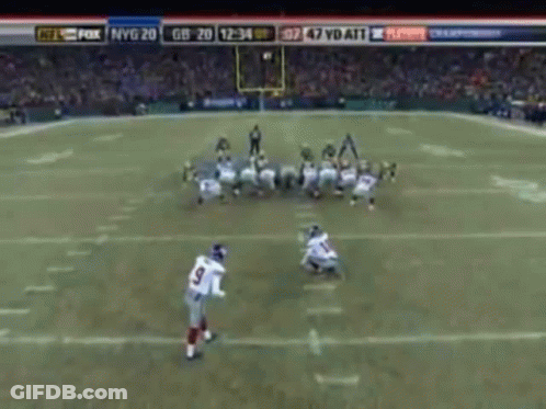 A Football Game Is Being Played On Fox And Nvg GIF