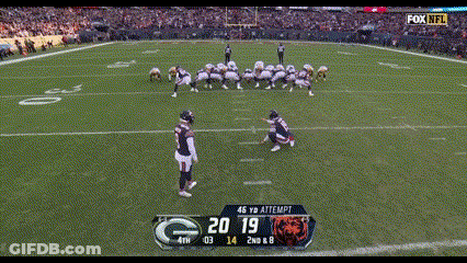 A Football Game Is Being Played On Fox Nfl GIF