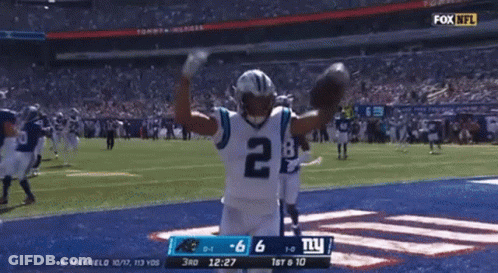 A Football Game Is Being Played On Fox NFL GIF