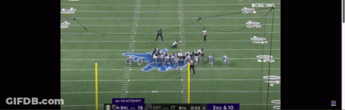 A Football Game Is Being Played On The Cbs Nfl Channel GIF