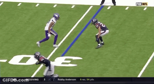 A Football Game Is Being Played On The Fox Nfl Channel GIF