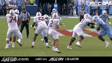 A Football Game Is Being Played With The Accon Logo In The Corner GIF