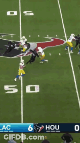 A Football Game Is Being Played With The Score Being 0 To 2 GIF