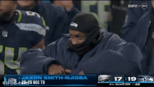 A Football Game Is Being Shown On Espn With Jaxon Smith-Njigba On The Screen GIF