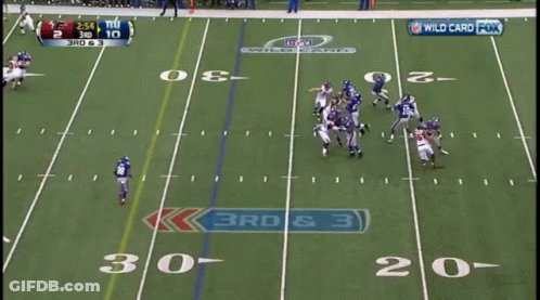A Football Game Is Being Shown On Fox And The Score Is 2:49 GIF