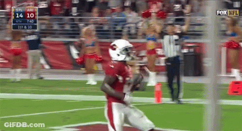 A Football Game Is Being Shown On Fox Network GIF