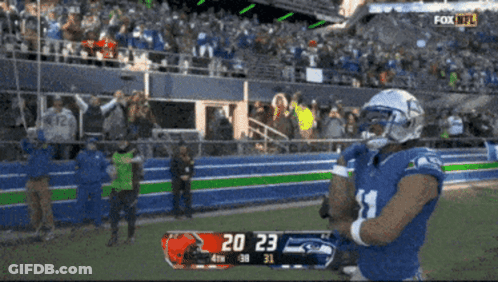 A Football Game Is Being Shown On Fox Nfc GIF