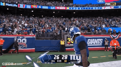 A Football Game Is Being Shown On Fox Nfl GIF