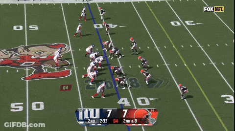 A Football Game Is Being Shown On Fox Nfl And The Score Is 7 To 7 GIF