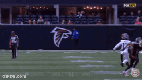 A Football Game Is Being Shown On Fox GIF