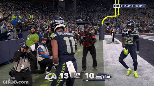 A Football Game Is Being Shown On The Fox Championship Channel GIF